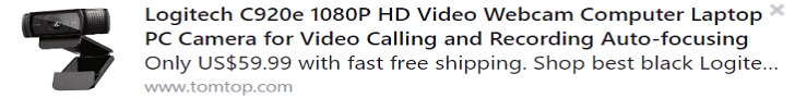 Logitech C920e 1080P HD Video Webcam Computer Laptop PC Camera for Video Calling and Recording Auto-focusing Price: $59.99 Logitech C920e 1080P HD Video Webcam Computer Laptop PC Camera for Video Calling and Recording Auto-focusing Price: $59.99