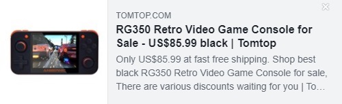 RG350 Retro Video Game Console Price: $ 68.99 RG350 Retro Video Game Console Price: $ 68.99